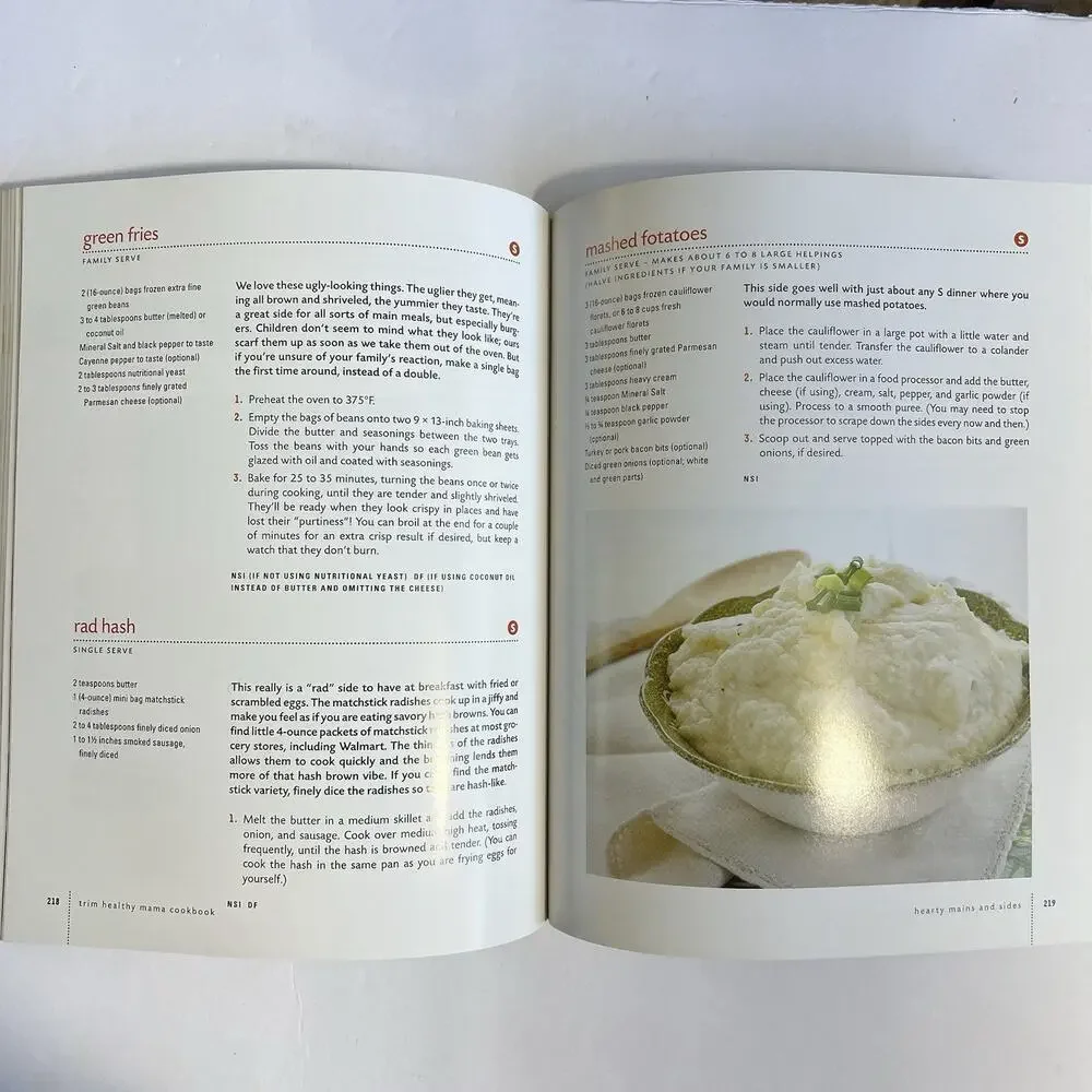 Trim Healthy Mama Cookbook Eat Up and Slim Down Paperback Healthy Recipes